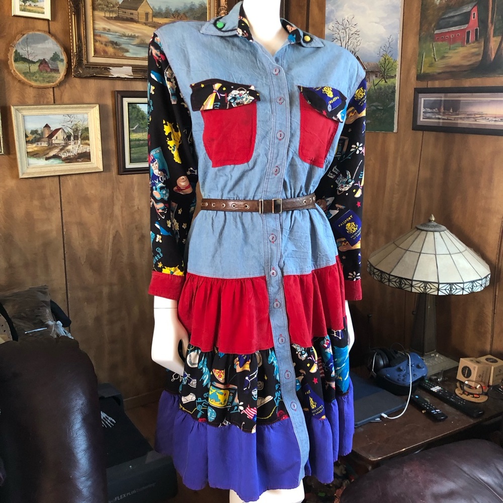 Vintage Western Style Boho Dress